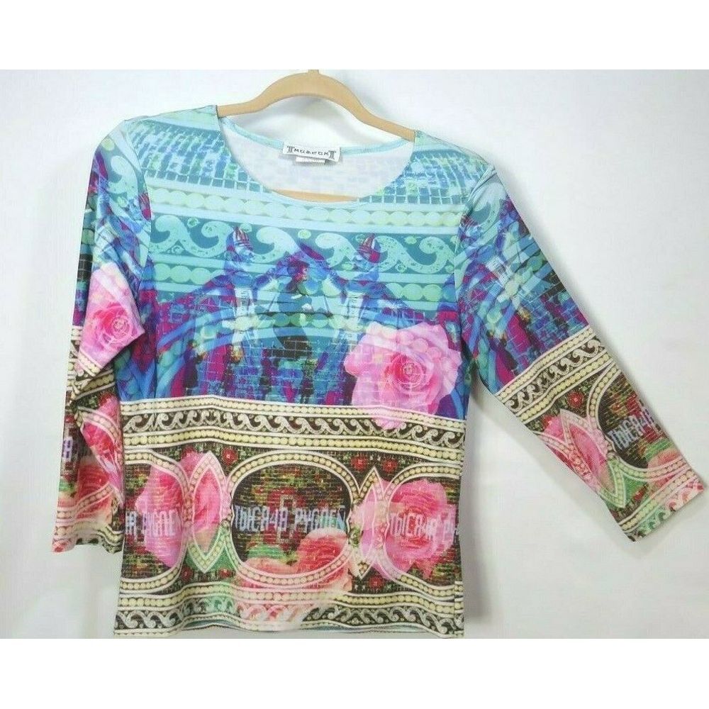 Blouse by Museum, medium, multi color